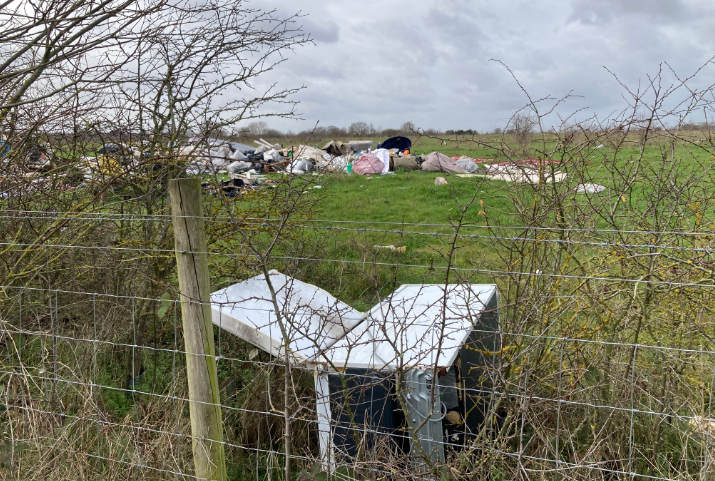 Flytipping Aldborough Hall Nature Reserve